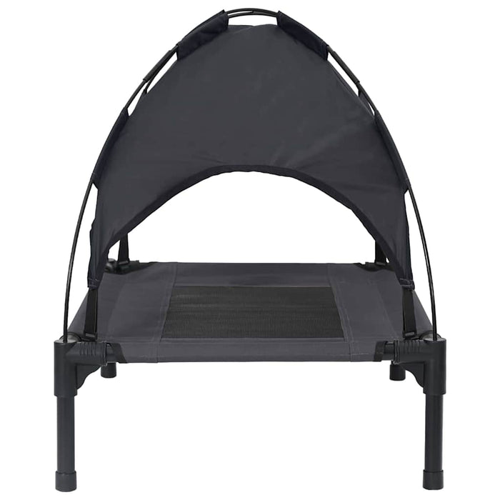 Hevet Hundeseng Svart Polyester, Metallramme 76 x 62 x 70.5 cm