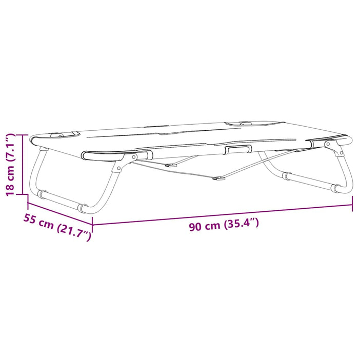 sammenleggbar hundeseng svart ML Oxford stoff og stål