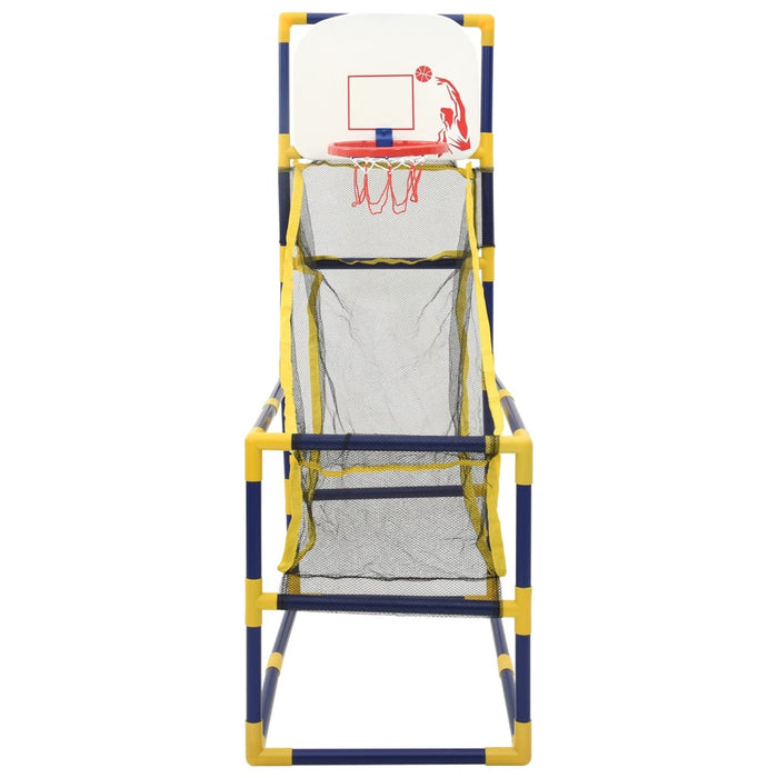 Basketballmaskin med ball og pumpe 45x86x127 cm