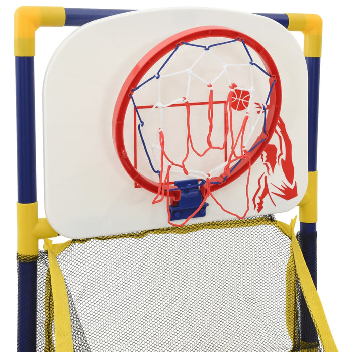 Basketballmaskin med ball og pumpe 45x86x127 cm