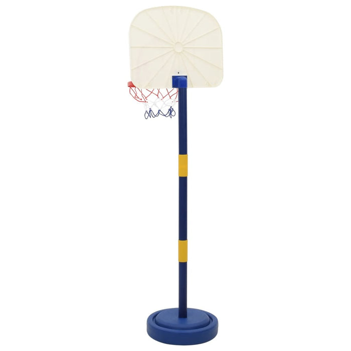 Basketballstativ med ball og pumpe justerbar høyde 90/121 cm