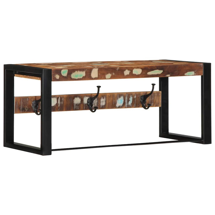 Knaggrekke flerfarget 80x35x35 cm gjenvunnet heltre