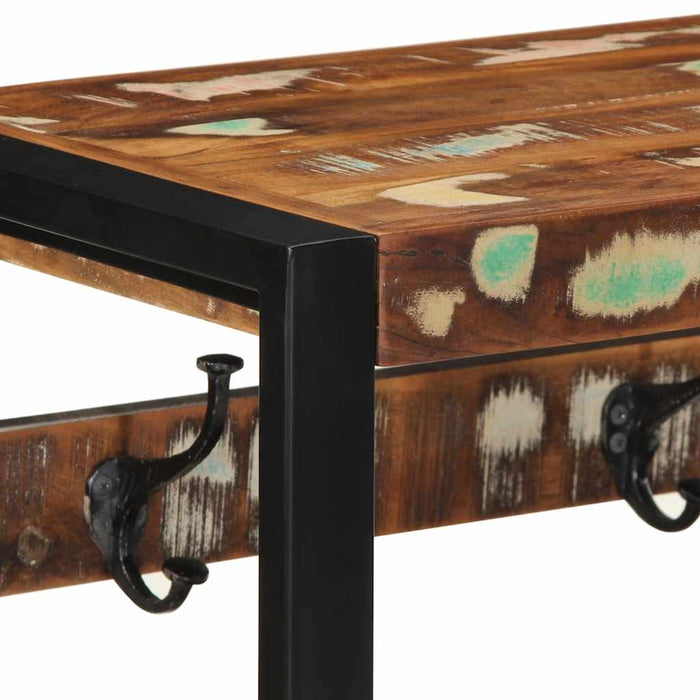 Knaggrekke flerfarget 80x35x35 cm gjenvunnet heltre