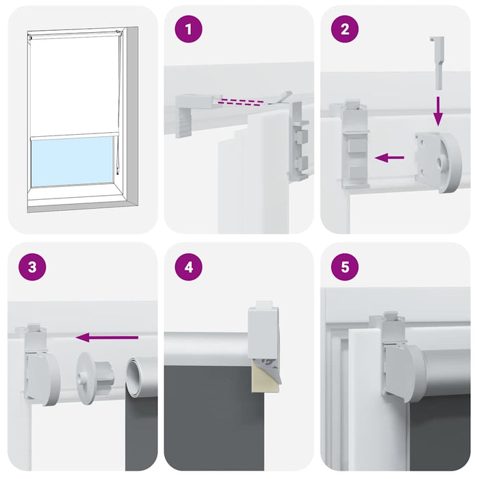 Rullegardin lystette 130x150 cm stoff bredde 126,6 cm polyester