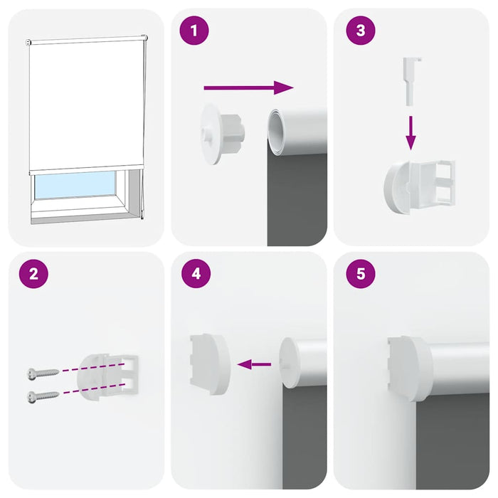 Rullegardin lystette 145x230 cm stoff bredde 141,6 cm polyester