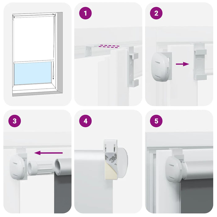 Rullegardin lystette 80x230 cm stoff bredde 75,7 cm polyester