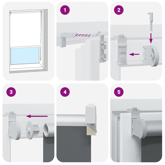 Rullegardin lystette 140x130 cm stoff bredde 136,6 cm polyester