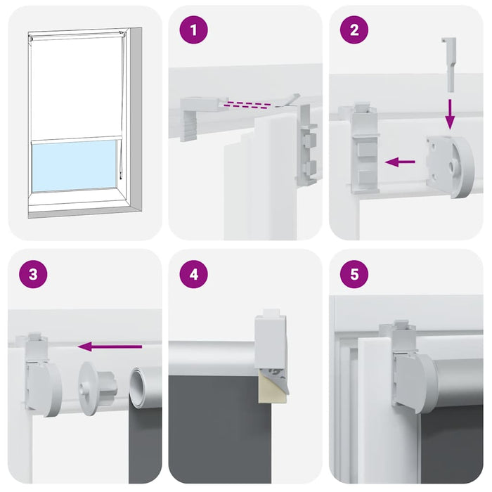 Rullegardin lystette 160x130 cm stoff bredde 156,6 cm polyester