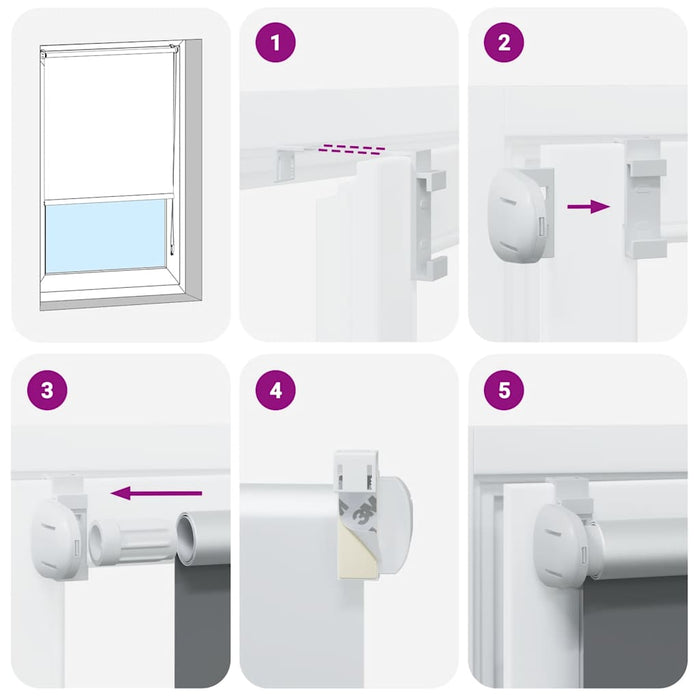 Rullegardin lystette 45x130 cm stoff bredde 40,7 cm polyester