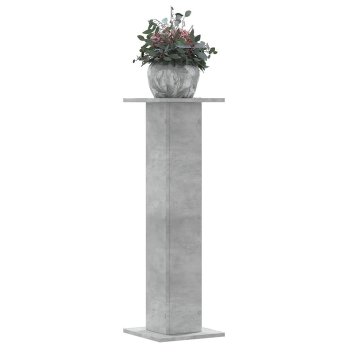 Plantestativer 2 stk betonggrå 30x30x95 cm konstruert tre