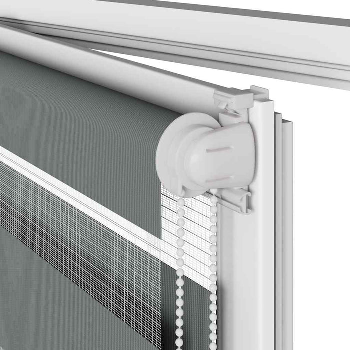 Sebragardin mørkegrå 85x100 cm stoff bredde 80,9 cm polyester