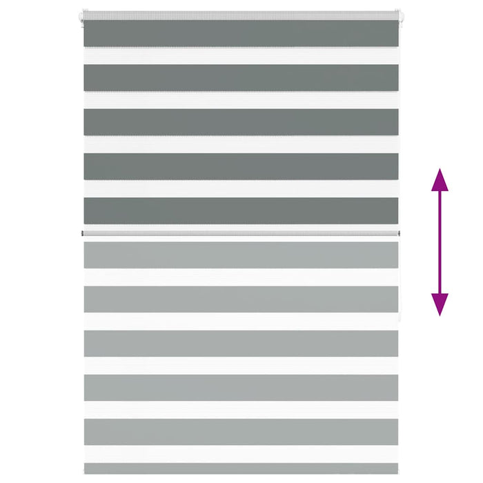 Sebragardin mørkegrå 130x150 cm stoff bredde 125,9 cm polyester