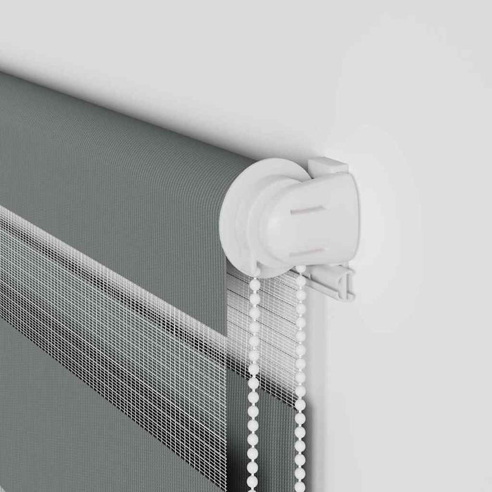 Sebragardin mørkegrå 125x230 cm stoff bredde 120,9 cm polyester