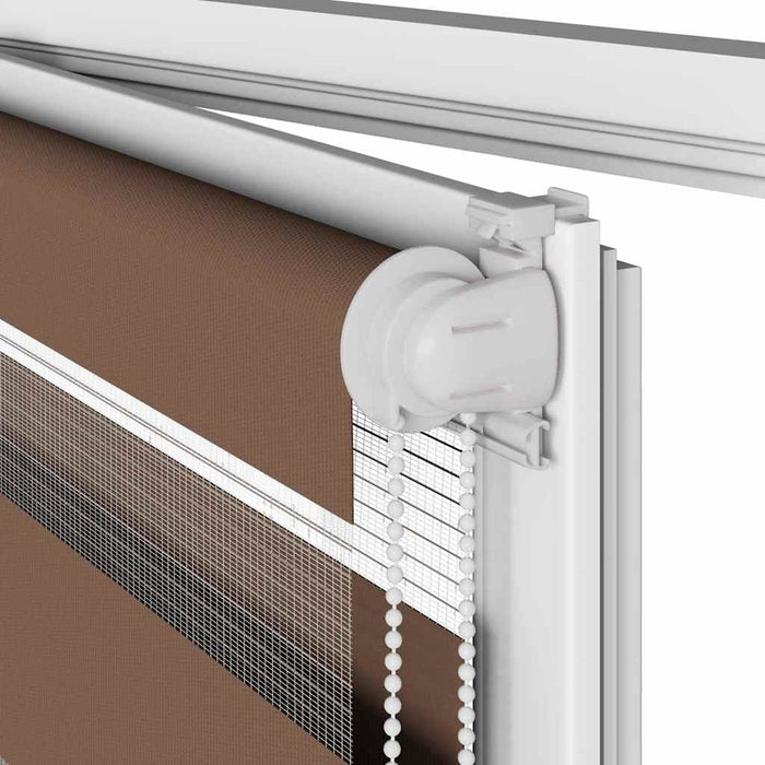 Sebragardin brun 95x100 cm stoff bredde 90,9 cm polyester