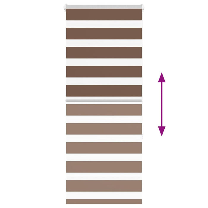 Sebragardin brun 55x150 cm stoff bredde 50,9 cm polyester