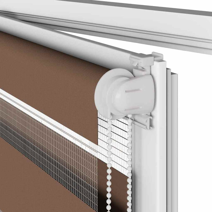 Sebragardin brun 40x230 cm stoff bredde 35,9 cm polyester