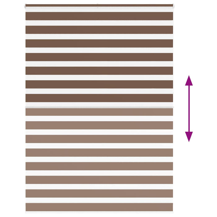 Sebragardin brun 165x230 cm stoff bredde 160,9 cm polyester