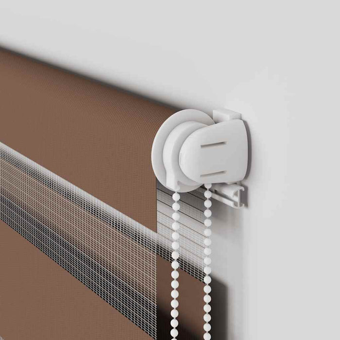 Sebragardin brun 165x230 cm stoff bredde 160,9 cm polyester