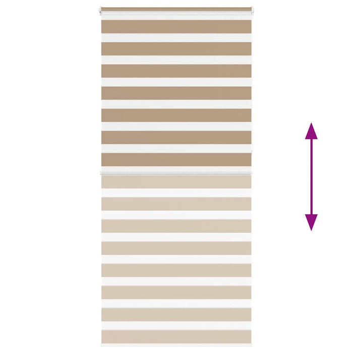 Sebragardin sandbrun 95x230 cm stoff bredde 90,9 cm polyester