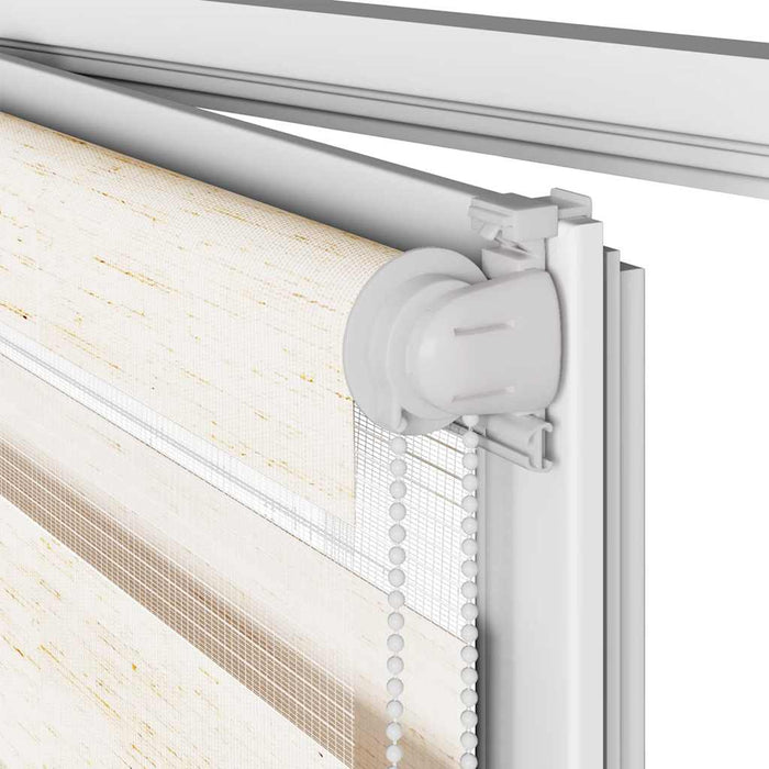 Sebragardin marmor beige stoff bredde 130,9 cm polyester