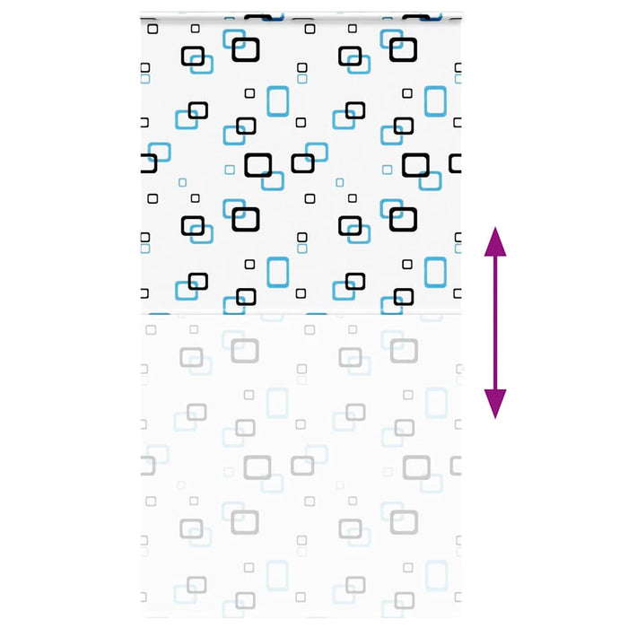 Dusjrullgardin med kassett 130x240 cm Stoffbredde 126 cm