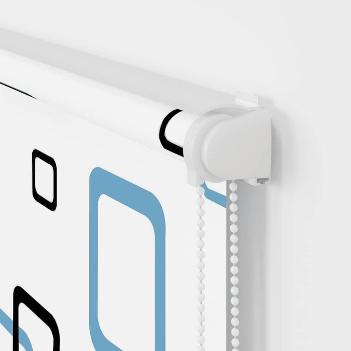 Dusjrullgardin med kassett 130x240 cm Stoffbredde 126 cm