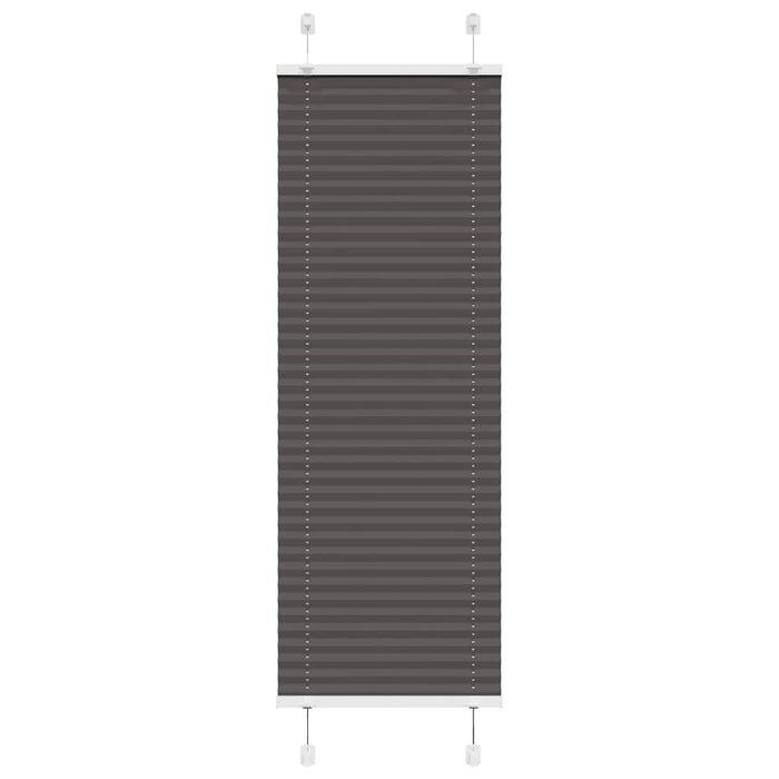 plisségardin sort 40x100 cm Stoff Bredde 39,4 cm Polyester