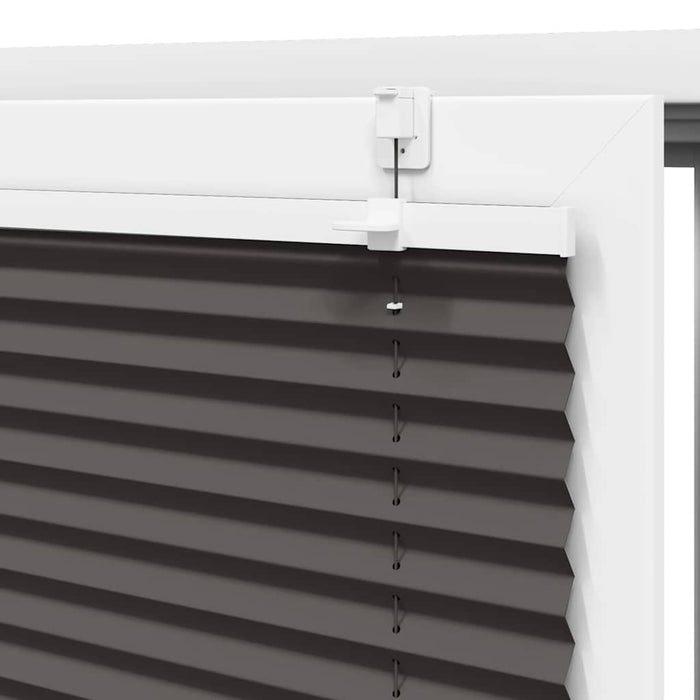 plisségardin sort 45x100 cm Stoff Bredde 44,4 cm Polyester