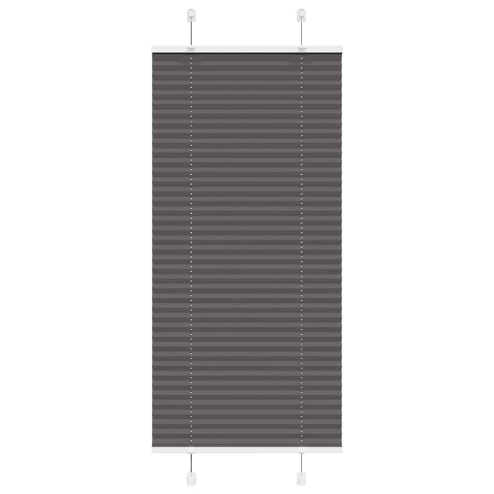 plisségardin sort 65x100 cm Stoff Bredde 64,4 cm Polyester