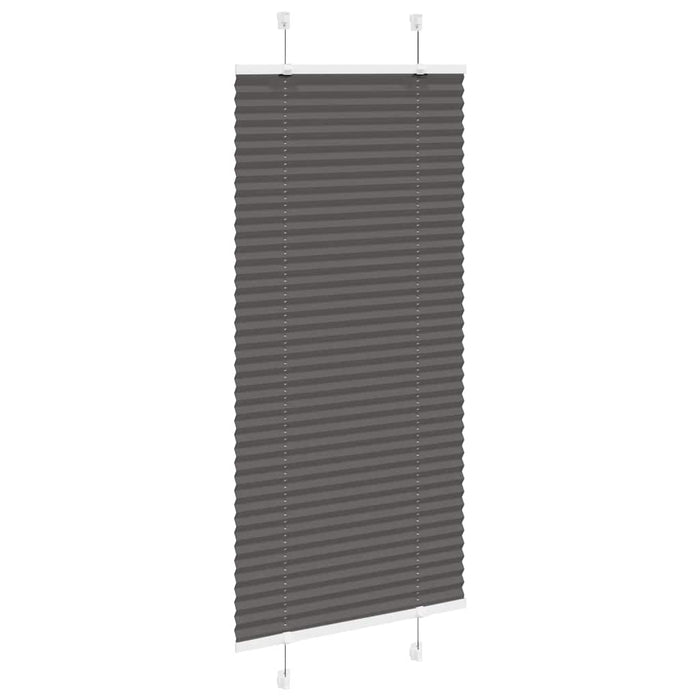 plisségardin sort 65x100 cm Stoff Bredde 64,4 cm Polyester