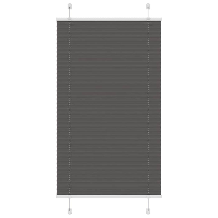 plisségardin sort 75x100 cm Stoff Bredde 74,4 cm Polyester