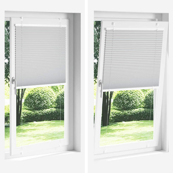 plisségardin sort 95x100 cm Stoff Bredde 94,4 cm Polyester