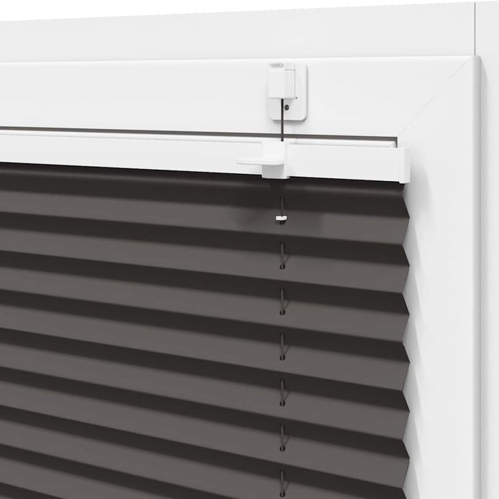 plisségardin sort 95x100 cm Stoff Bredde 94,4 cm Polyester