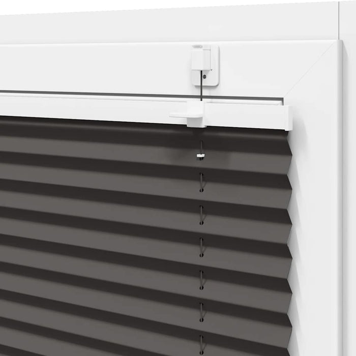 plisségardin sort 60x150 cm Stoff Bredde 59,4 cm Polyester