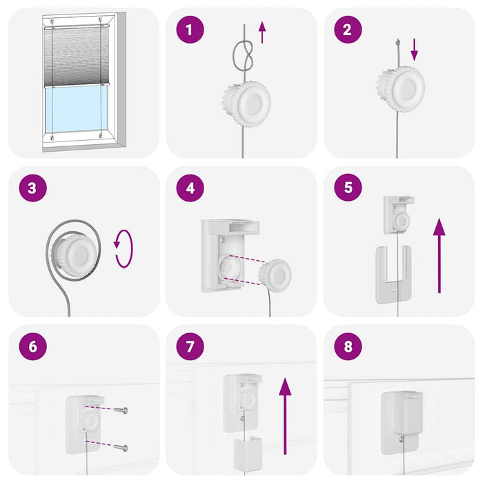 plisségardin sort 70x150 cm Stoff Bredde 69,4 cm Polyester