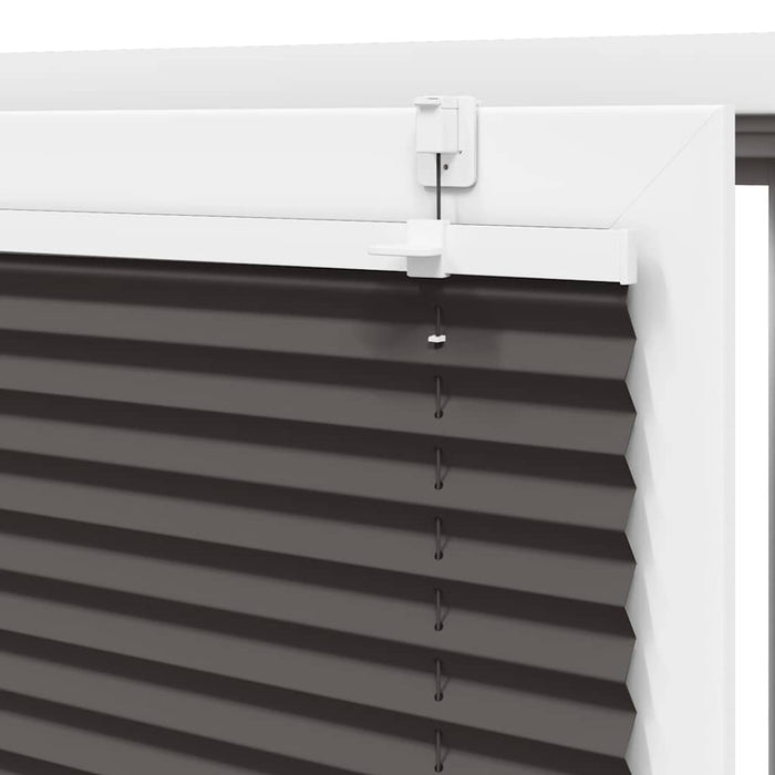 plisségardin sort 95x150 cm Stoff Bredde 94,4 cm Polyester