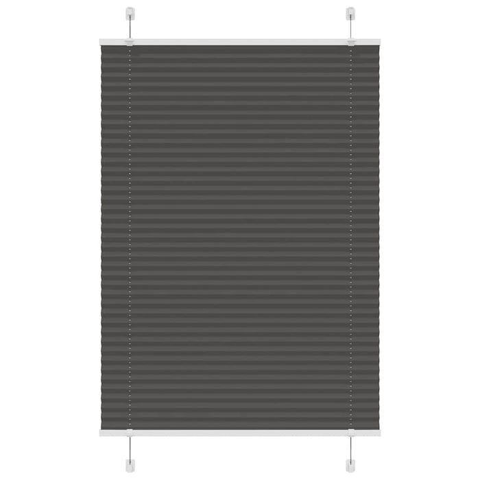 plisségardin sort 100x150 cm Stoff Bredde 99,4 cm Polyester