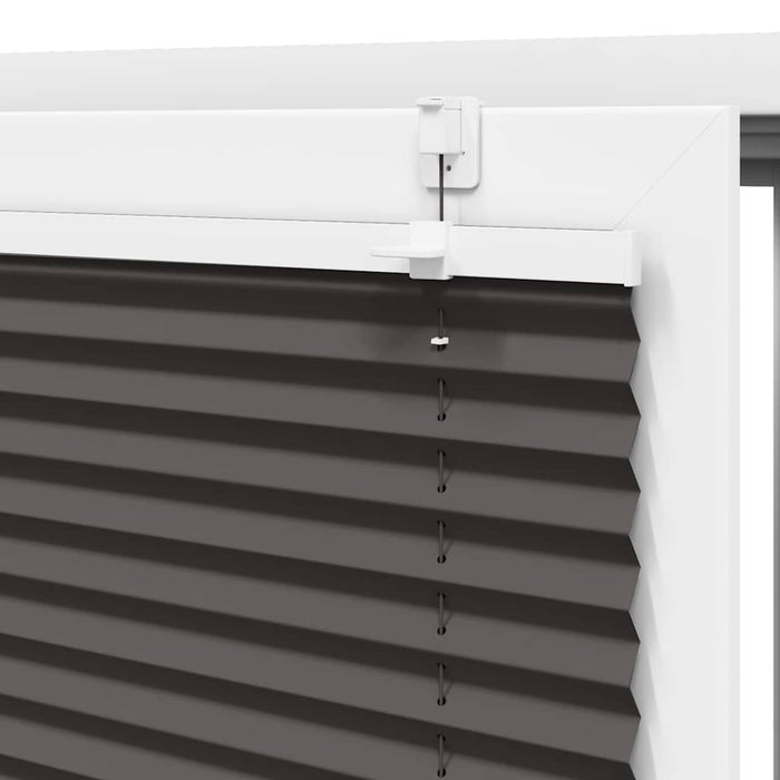 plisségardin sort 80x200 cm Stoff Bredde 79,4 cm Polyester