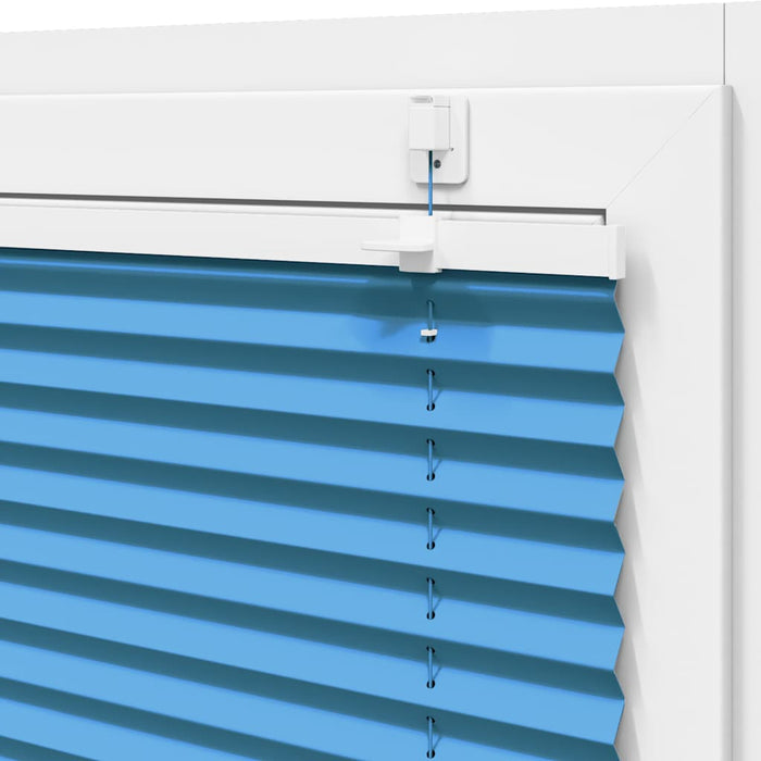 plisségardin blå 60x100 cm Stoff Bredde 59,4 cm Polyester