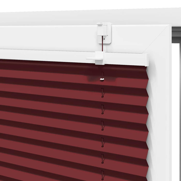 Plisségardin Bordeaux Rød 45x100 cm Stoff Bredde 44,4 cm