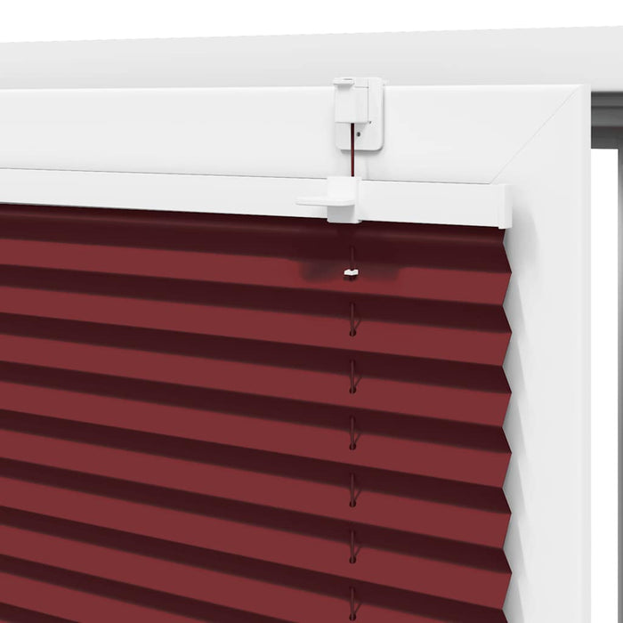 Plisségardin Bordeaux Rød 95x150 cm Stoff Bredde 94,4 cm