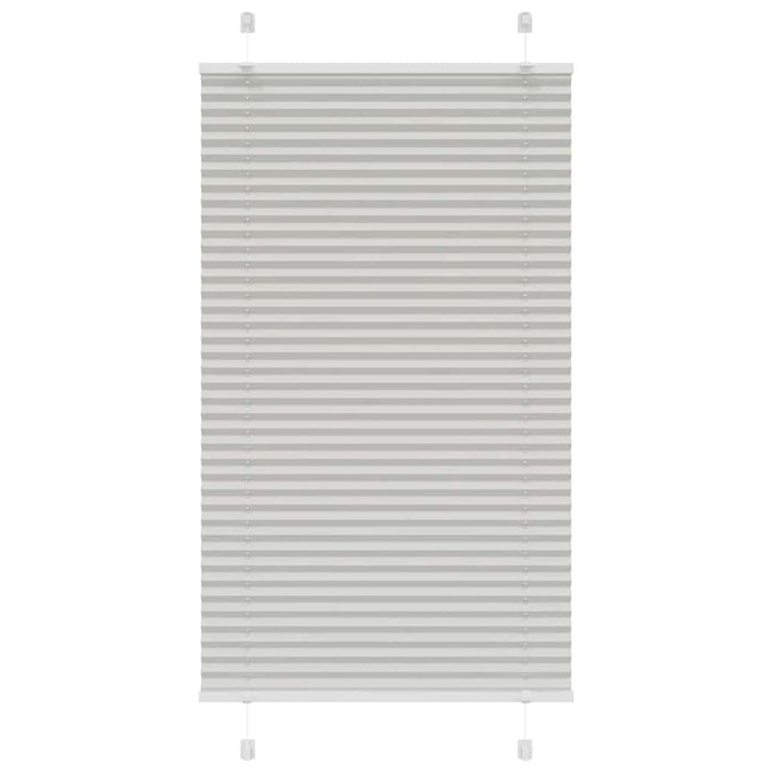 plisségardin lys grå 70x150 cm Stoff Bredde 69,4 cm Polyester