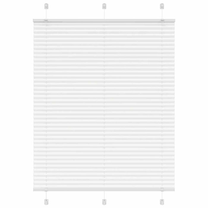 plisségardin Hvit 105x100 cm Stoff Bredde 104,4 cm Polyester