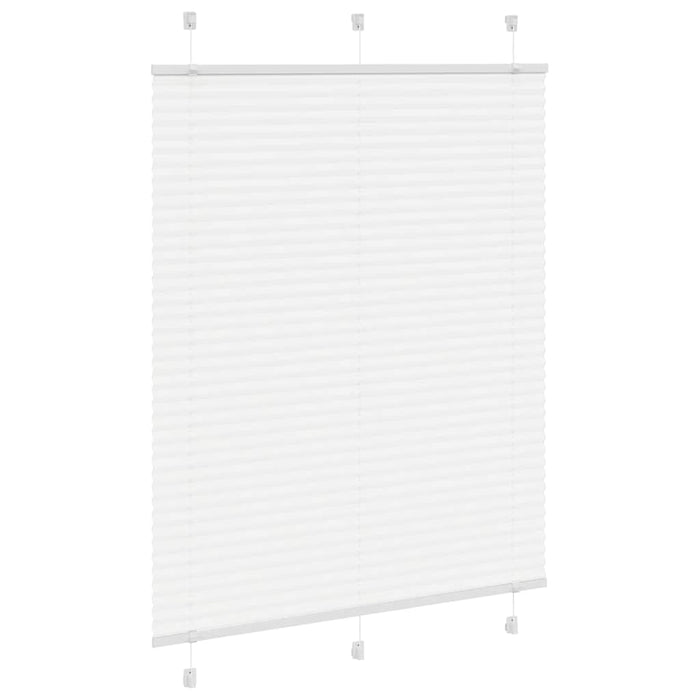 plisségardin Hvit 105x100 cm Stoff Bredde 104,4 cm Polyester