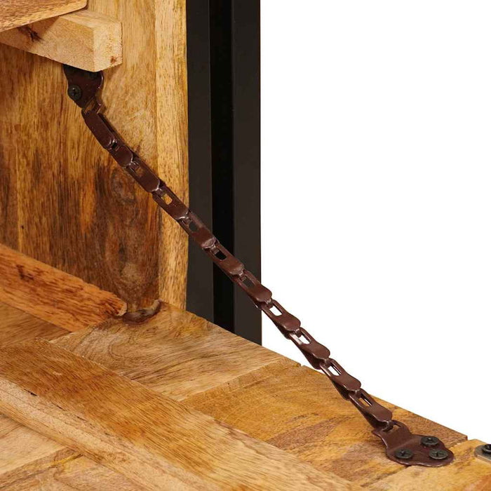 Sko Skap med hylle med dør Brun 90 x 38 x 45 cm heltre mango