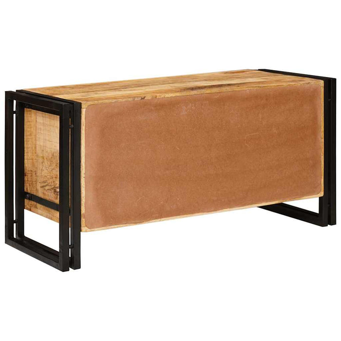 Sko Skap med hylle med dør Brun 90 x 38 x 45 cm heltre mango