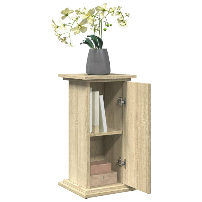 Pidestall med oppbevaring sonoma eik 31x30x60 cm konstruert tre