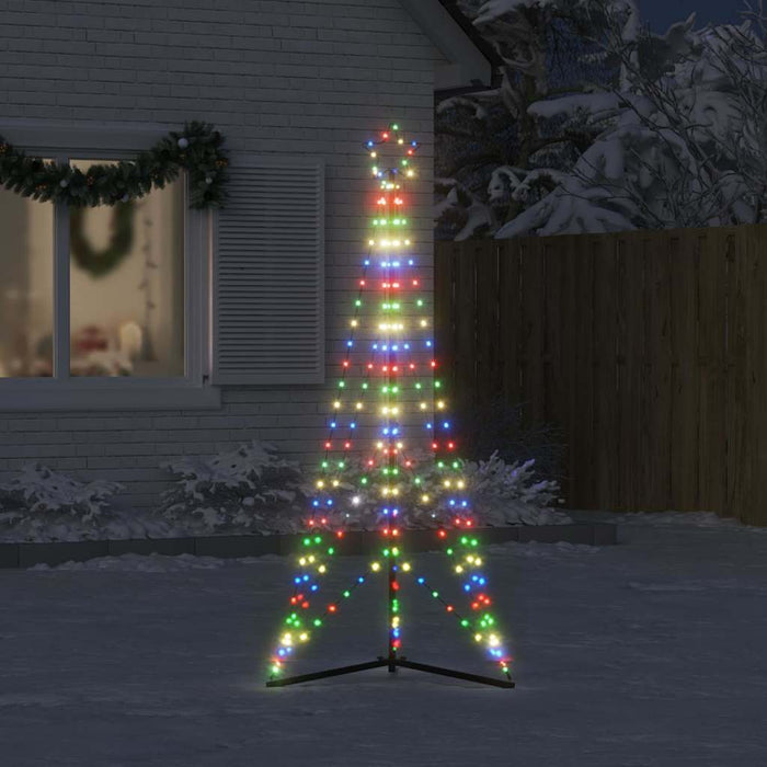 Juletrelys 363 LEDs fargerik 182 cm