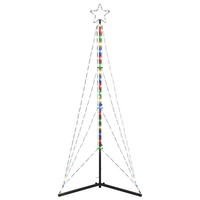 Juletrelys 363 LEDs fargerik 182 cm