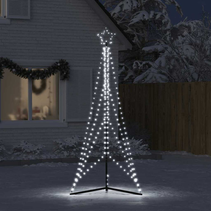 Juletrelys 483 LEDs kald hvit 240 cm